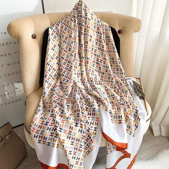 Accessories - Silk Feel  Lightweight Long Shawl Scarf